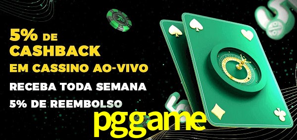 Promoções do cassino ao Vivo pggame